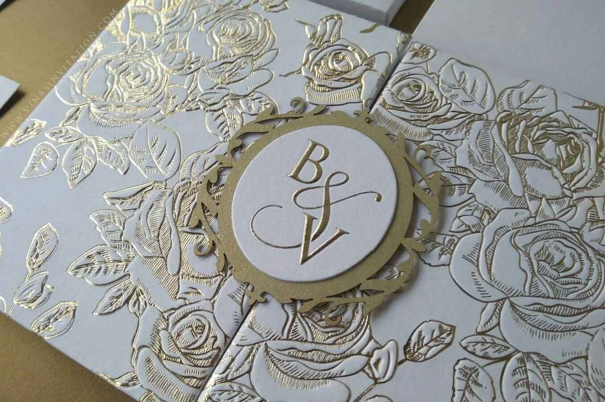 Luxury invitation box with wax seal