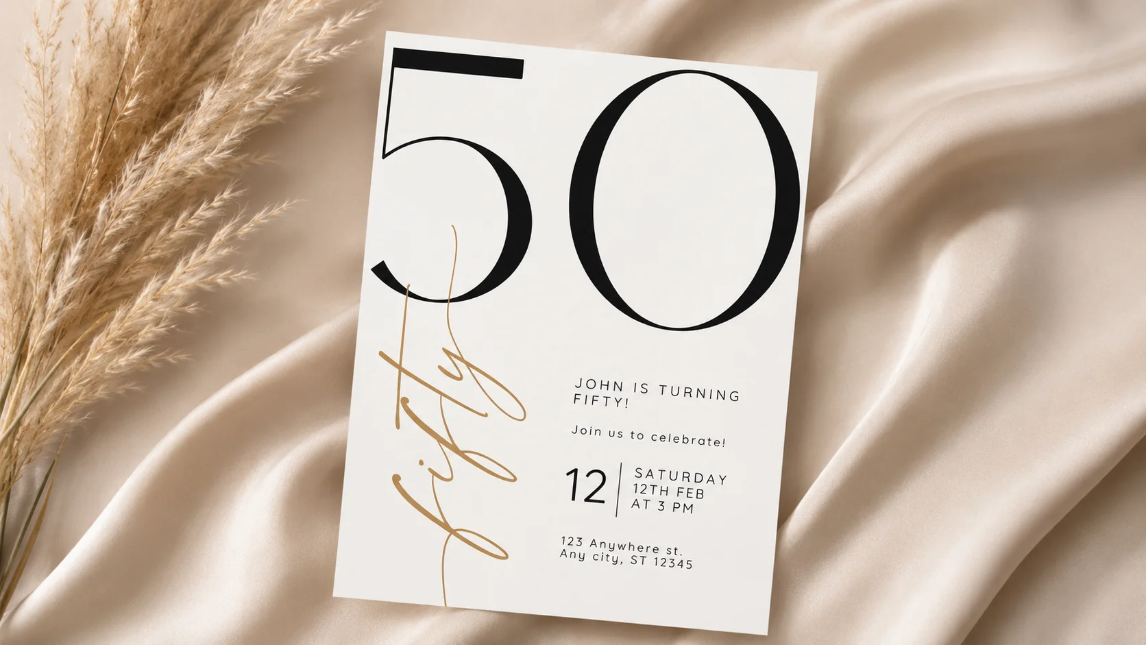 Birthday and anniversary celebration stationery