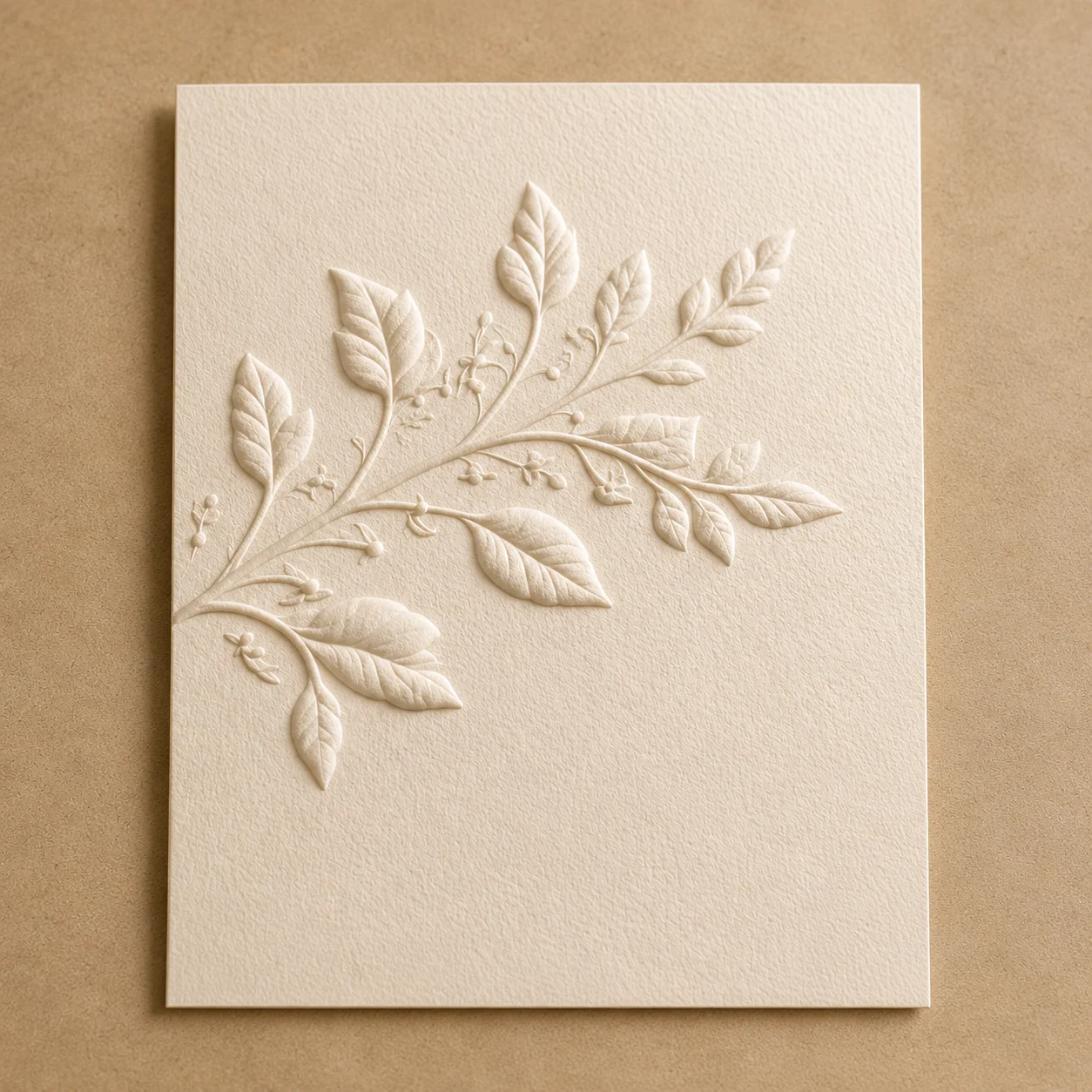 Embossed stationery texture
